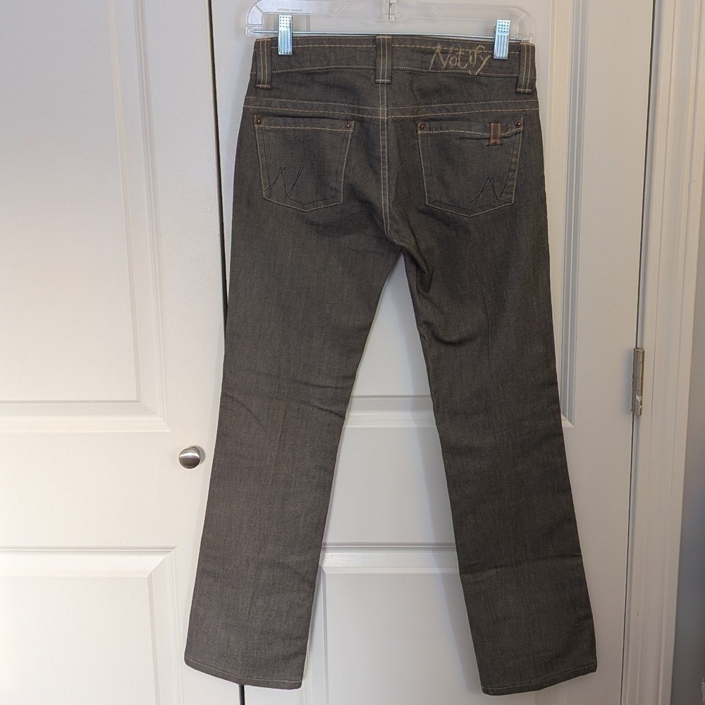 Notify Women's Hellebora Grey Straight Leg Jeans Made in Italy Grunge Size 0/25 - Picture 2 of 9